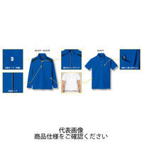 コーコス信岡 吸汗速乾 半袖ハーフジップ ブラック(グレー) 4L AS-577-13-4L 1セット(5枚)（直送品）