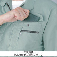 コーコス信岡 立体カット長袖シャツ シルバー S ASー938ー3ーS 1枚（直送品）