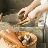 元祖 亀の子束子 4号（大）最も大きいサイズ 天然素材 高品質たわし パッケージ入 タワシ 1個 亀の子束子西尾商店