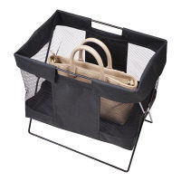 【荷物入れ】メッシュバスケット小 ブラック 1個 ストリックスデザイン