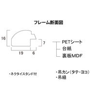 大仙 色紙額 吉見 ナチュラル K067-09901 1枚