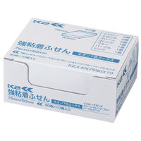 【強粘着】コクヨ ふせん 75×50mm ネオン7色アソート K2メ-KN7550X10 90枚×10冊×1箱〈K2〉