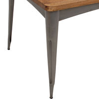 【軒先渡し】萩原 テーブル ビンテージ風 男前インテリア 幅800×奥行800×高さ720ｍｍ 正方形 RT-2906 1台（直送品）