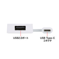 USBハブ　USB3.2Gen1　USB-C　USB3.2Gen1×1、USB2.0×3　USBポート　USB-3TCH7W　サンワサプライ　1個