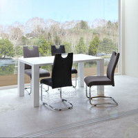 【車上渡し】 関家具 TOCOM KANT ダイニングチェア カンチレバー脚 ブラック TDC-9859 1セット（2脚入り）（直送品）