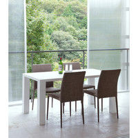 【車上渡し】 関家具 TOCOM BIANCO ダイニングテーブル 鏡面 ホワイト 幅1400×奥行800×高さ730mm 1台（直送品）