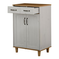 佐藤産業 BILY（バイリー）キャビネット 幅600×奥行400×高さ900mm BY90-60T WH/NA 1台（直送品）