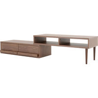 佐藤産業 FREX（フレックス）ローボード 幅1050～1900×奥行398×高さ400mm FX40-105RL BR 1台（直送品）