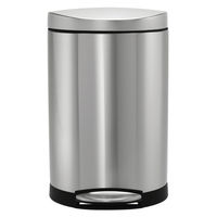 simplehuman セミラウンドステップカン 10L シルバー CW1833 1個