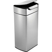 simplehuman（シンプルヒューマン） レクタンギュラータッチバーカン 30L シルバー CW2015 幅34×奥行29×高さ71cm 1個（直送品）