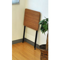 エイ・アイ・エス ワンタッチテーブル（中） ブラウン 幅500×奥行400×高さ700mm OT-800 BR 1台（直送品）