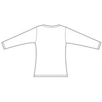 フォーク ぽかぽかレディスカットソー(7.5分袖) ブラック S 9003-9 1枚　スクラブ（直送品）