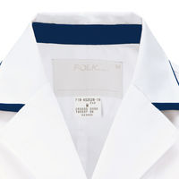 フォーク メンズシングルコート ホワイト LL 1539SP-1 1枚　白衣　ドクターコート