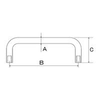 清水 ステンレス丸棒取手 めねじ SH-TOF72-M2.6 1セット(10個入)（直送品）