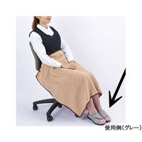 神戸生絲 かかとが踏めるルームシューズ(オープントゥタイプ) ベージュ・3L 7-1531-05 1足（直送品）