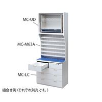 アズワン ウッディ薬品棚 下段用 クローズ収納 (4段) MC-LC 1台 7-4510-08（直送品）