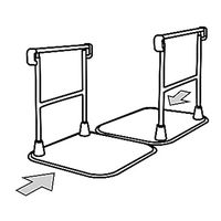 タマツ つながる手すり (すりてあ) 41kg STF-2 1個 7-1443-02（直送品）