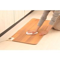 アイリスオーヤマ ホットカーペット キッチンマット 電気カーペット 45×110cm 撥水加工 フローリング調 HCM-1105FL-M 木目調