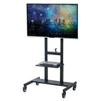 サンワサプライ 55～65型対応手動上下昇降液晶ディスプレイスタンド ブラックCR-PL30BK 幅1000×奥行710×高さ1657～1917mm（直送品）