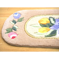 萩原 フック インテリアマット リオン ローズ 約30×110cm 1枚（直送品）