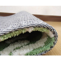 萩原 インテリアマット アラカイ グリーン 約30×110cm 1枚（直送品）