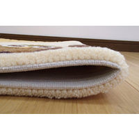 萩原 フック インテリアマット 麻ふくろう 約65×110cm 1枚（直送品）