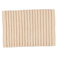 萩原 インド綿マット クロエ ベージュ 約45×65cm 1枚（直送品）