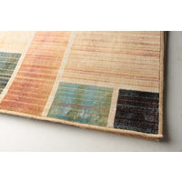 萩原 ベルギー製モケットラグ モード オレンジ 約135×195cm 1枚（直送品）