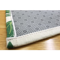 萩原 シェニールプリントラグ フラワー 約190×240cm 1枚（直送品）