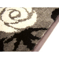 萩原 インテリアマット アイビー2 ブラウン 約45×75cm 1枚（直送品）