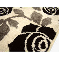 萩原 インテリアマット アイビー2 ベージュ 約45×75cm 1枚（直送品）