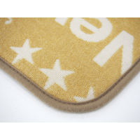 萩原 綿混ラグ ブルックリン ベージュ 約185×240cm 1枚（直送品）