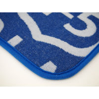 萩原 綿混ラグ ブルックリン ブルー 約185×240cm 1枚（直送品）