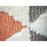 萩原 タフトラグ ボルグ コーラル 約130×185cm 1枚（直送品）