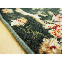 萩原 ウィルトン廊下敷き ロゼ グリーン 約66×540cm 1枚（直送品）