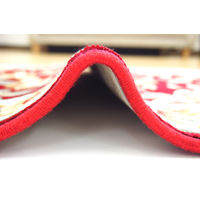 萩原 ウィルトン インテリアマット エーデル レッド 約60×90cm 1枚（直送品）