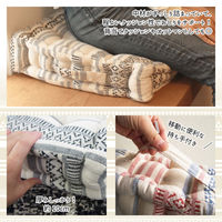 萩原 インド綿クッキークッション テラ ブラック 約W42×D42×H1 270051929 1個