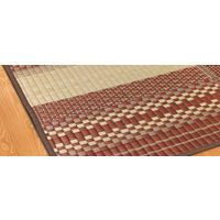 萩原 国産い草コンパクトラグ 天領（てんりょう） ブラウン 約180×250cm 1枚（直送品）