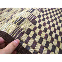 萩原 い草コンパクトラグ（裏貼り） キハチ ブラウン 約180×240cm 1枚（直送品）