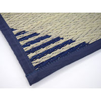 萩原 い草コンパクトパフラグ（裏貼り） ティルト BL ブルー 約180×240cm 1枚（直送品）