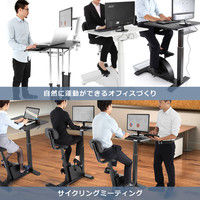 【車上渡し】Bauhutte （バウヒュッテ） エクササイズデスク BGD-780-WH 1台（直送品）