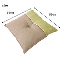 イケヒコ 座布団 銘仙判 綿100% 日本製 『ミラン』 ブラウン 約55×59cm 1セット（2枚組）（直送品）