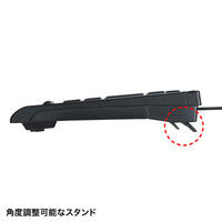 有線キーボード　メンブレン　トラックボールを内蔵　コンパクト　ブラック　SKB-TR05BK　サンワサプライ　1個（直送品）