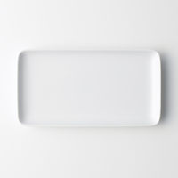 【まとめ買いセット】 無印良品 白磁角皿 約幅22.5×奥行12×高さ2.5cm 1箱（5枚入） 良品計画