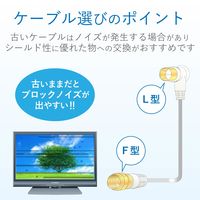 DXアンテナ テレビ接続用同軸ケーブル 2JW3FLS(B) 1個