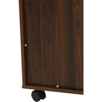 【軒先渡し】萩原 マガジンラック（ブラウン） RCC-1021BR-S （約）幅55×奥行16×高さ68cm 1台（直送品）