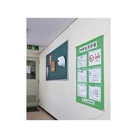 日本緑十字社 工事管理懸垂幕(ポケット数6)若草 130022 1本 61-9936-88（直送品）