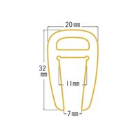 日本緑十字社 H鋼ショックレスガード 9~12mm幅 グレー ショックレスガードー20GL 1本 61-9939-42（直送品）