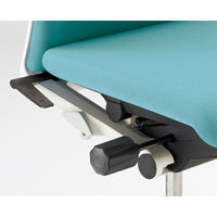 【設置込】イトーキ フルゴチェア ハイバック オフィスチェア 布張り 可動肘（フレーム・樹脂脚：ホワイト）背座：モスグリーン KF-437GB-WW （直送品）