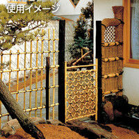 タカショー 白竹枝折戸 約幅700X厚さ35X高さ1050mm SO-1 1枚（直送品）